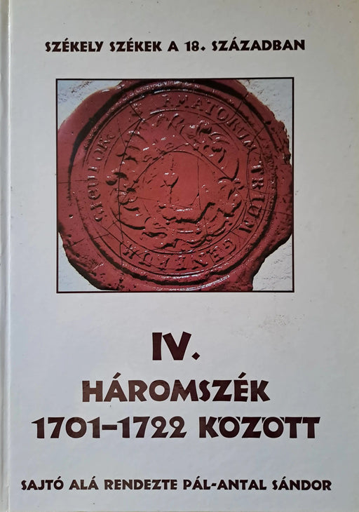 Háromszék 1701 - 1722 között - Oskola Antikvárium