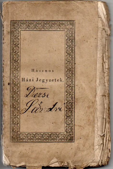 Hasznos Házi Jegyzetek - Oskola Antikvárium