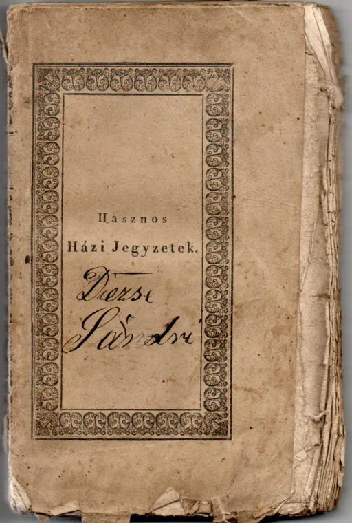 Hasznos Házi Jegyzetek - Oskola Antikvárium