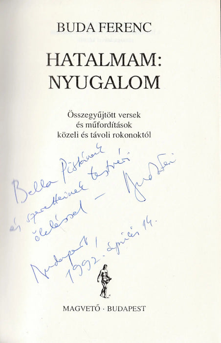 Hatalmam: nyugalom - Oskola Antikvárium