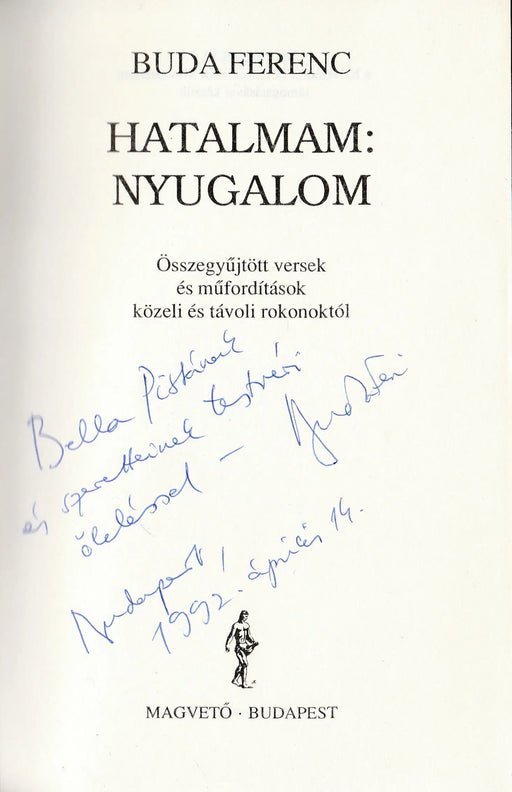 Hatalmam: nyugalom - Oskola Antikvárium