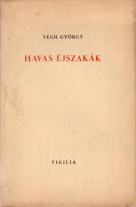Havas éjszakák - Oskola Antikvárium