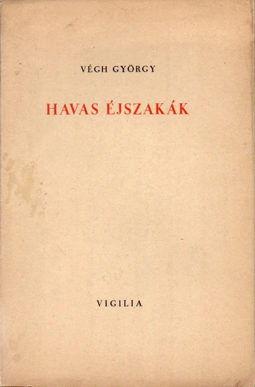 Havas éjszakák - Oskola Antikvárium