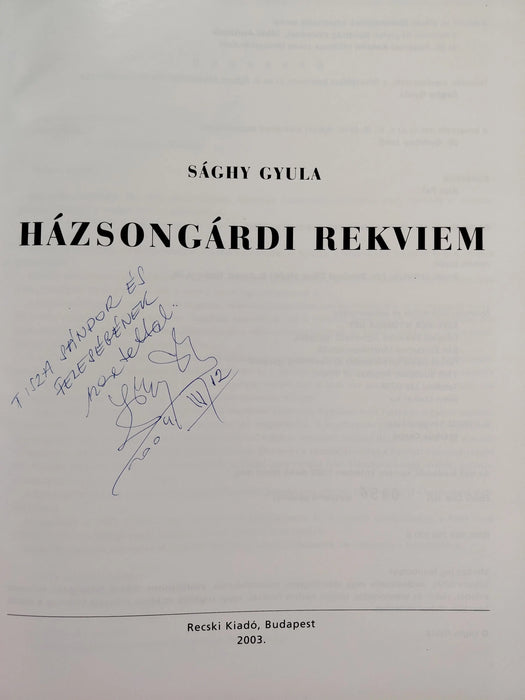 Házsongárdi rekviem - Oskola Antikvárium