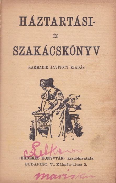 Háztartási - és szakácskönyv - Oskola Antikvárium