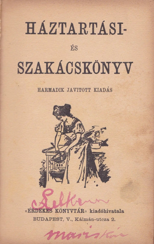Háztartási - és szakácskönyv - Oskola Antikvárium