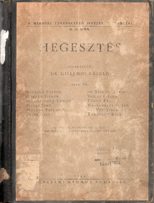 Hegesztés - Oskola Antikvárium