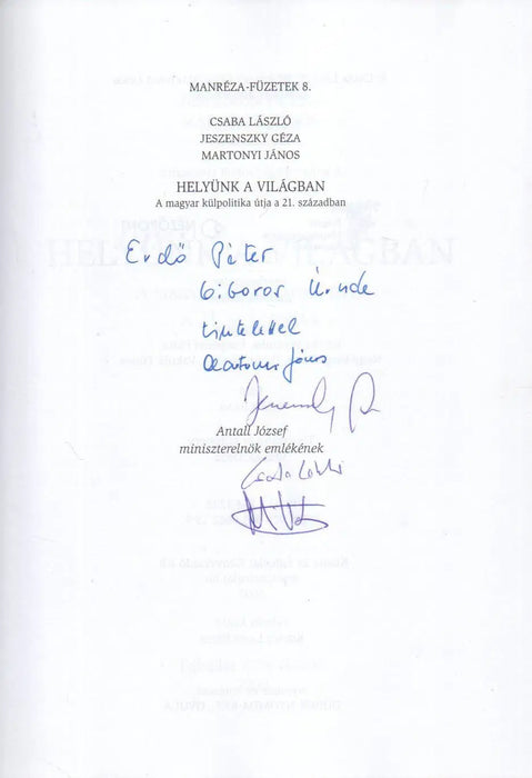 Helyünk a világban - Oskola Antikvárium