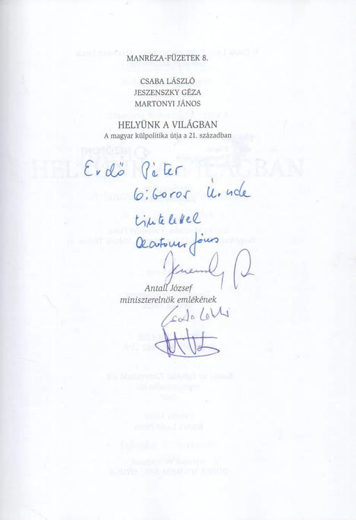Helyünk a világban - Oskola Antikvárium