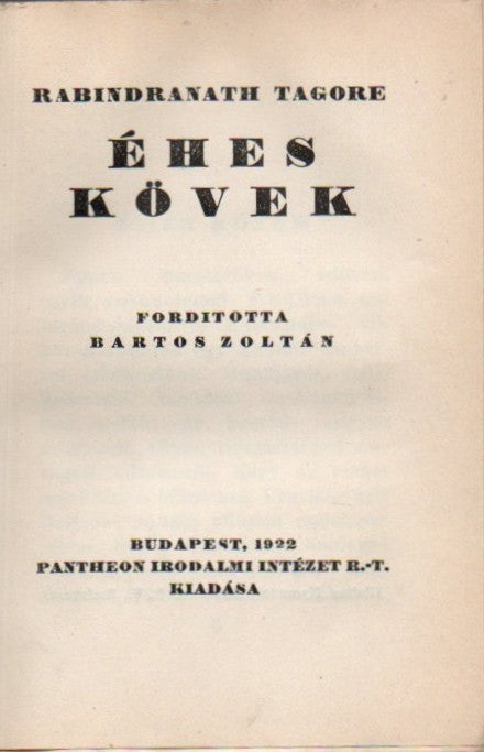 Éhes kövek