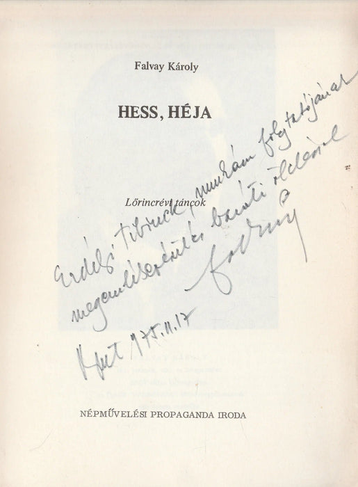 Hess, héja - Oskola Antikvárium
