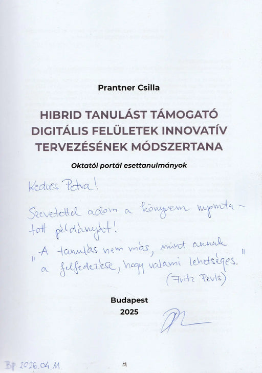 Hibrid tanulást támogató digitális felületek innovatív tervezésének módszertana - Oskola Antikvárium