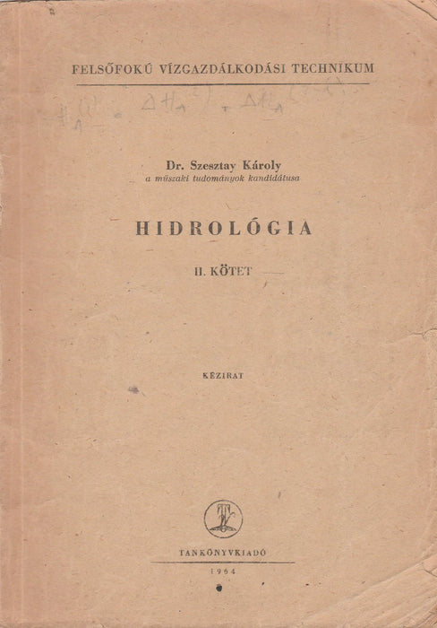 Hidrológia I - II. - Oskola Antikvárium