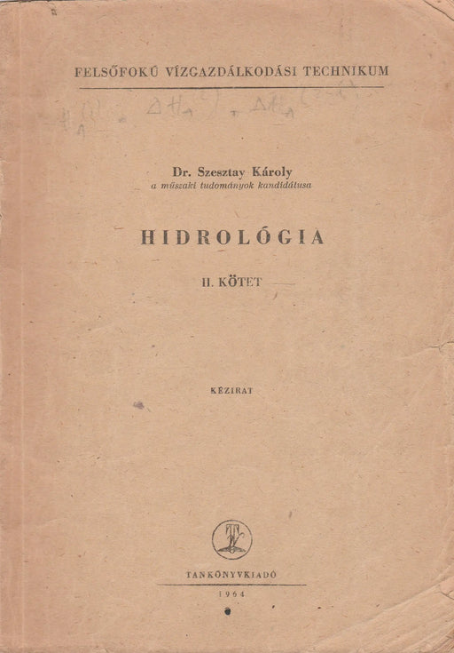 Hidrológia I - II. - Oskola Antikvárium