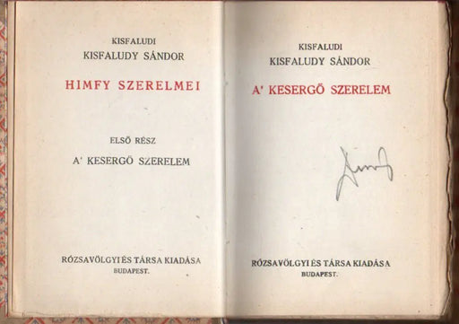 Himfy szerelmei I - II. - Oskola Antikvárium