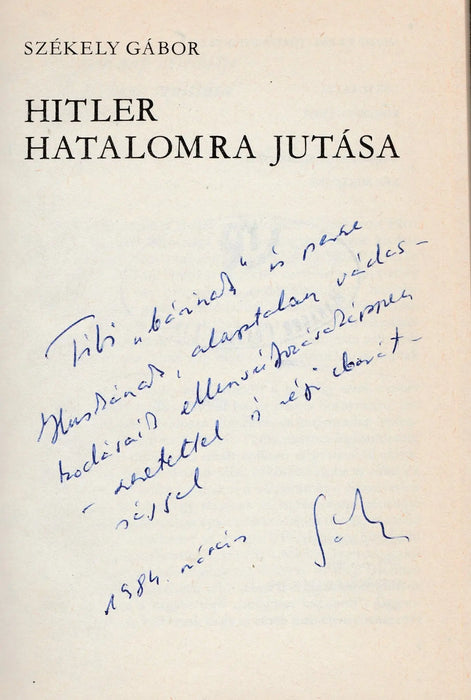 Hitler hatalomra jutása - Oskola Antikvárium