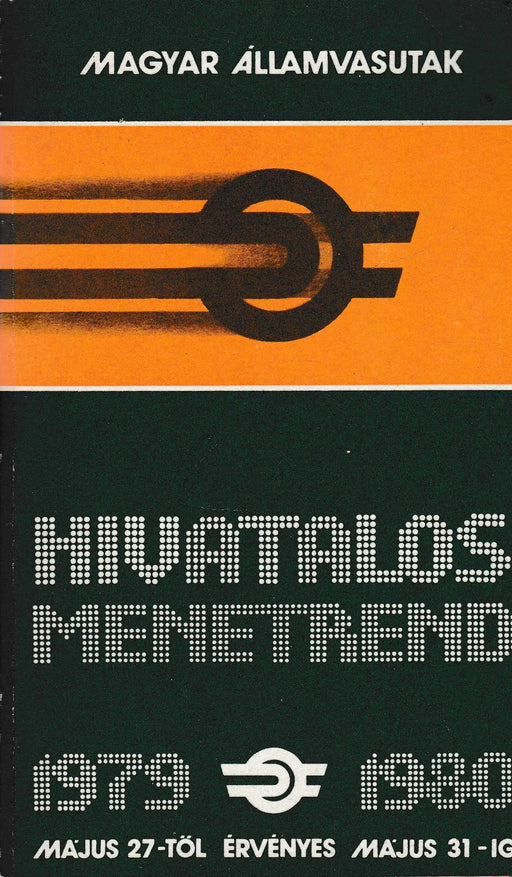 Hivatalos menetrend 1979 - 1980 - Oskola Antikvárium