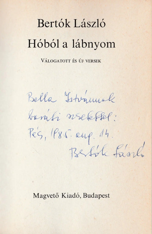 Hóból a lábnyom - Oskola Antikvárium