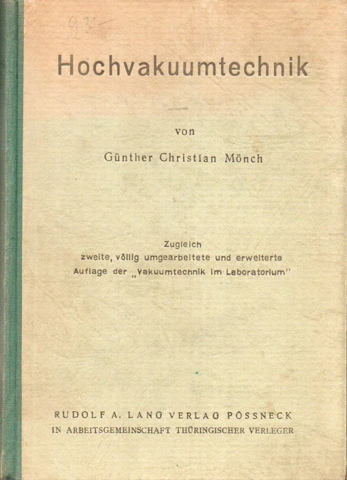 Hochvakuumtechnik - Oskola Antikvárium