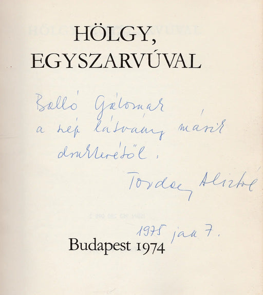Hölgy, egyszarvúval - Oskola Antikvárium