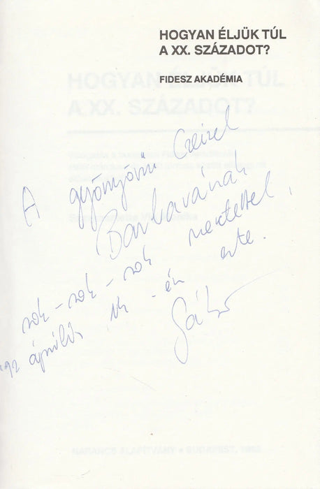 Hogyan éljük túl a XX. századot? - Oskola Antikvárium