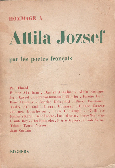 Hommage a Attila Jozsef - Oskola Antikvárium