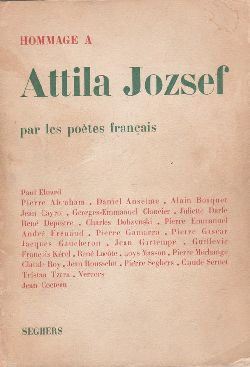 Hommage a Attila Jozsef - Oskola Antikvárium