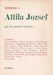 Hommage des poètes francais a Attila Jozsef - Oskola Antikvárium