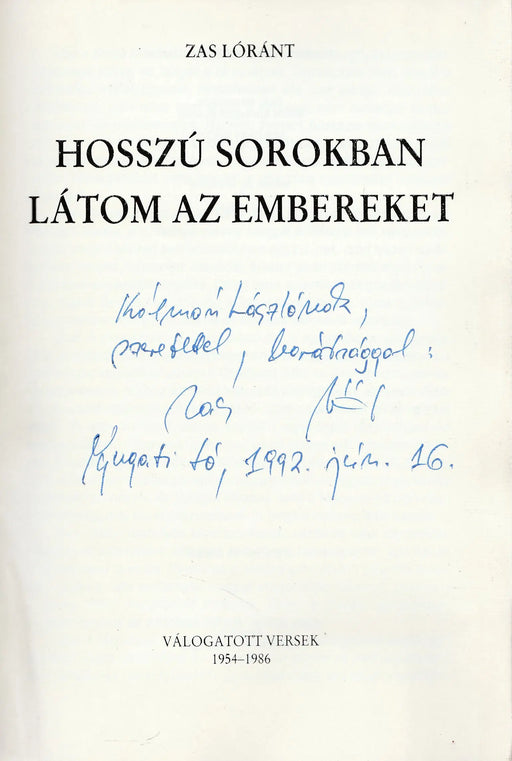 Hosszú sorokban látom az embereket - Oskola Antikvárium
