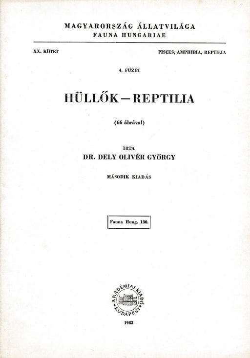 Hüllők - Reptilia - Oskola Antikvárium