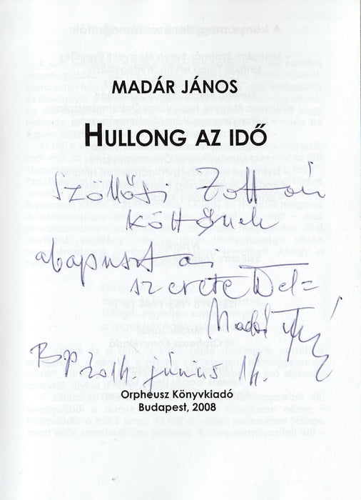 Hullong az idő - Oskola Antikvárium