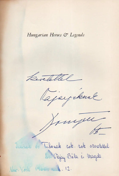Hungarian Heroes and Legends - Oskola Antikvárium