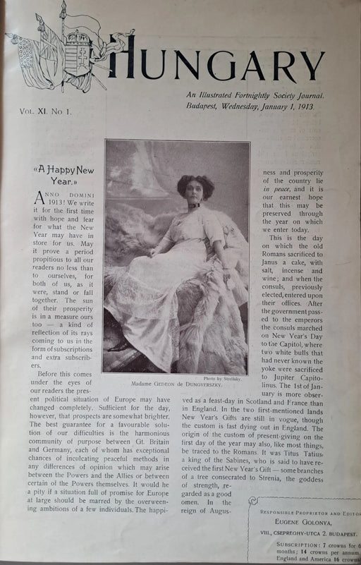 Hungary. An Illustrated Fortnightly Society Journal - Oskola Antikvárium