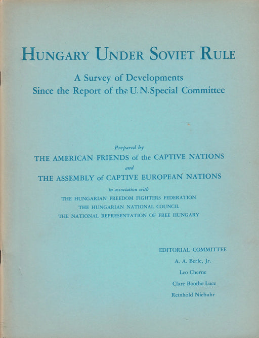 Hungary Under Soviet Rule - Oskola Antikvárium