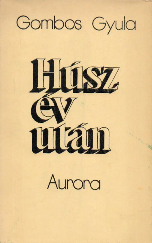 Húsz év után - Oskola Antikvárium