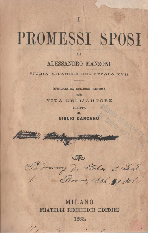 I Promessi Sposi - Oskola Antikvárium