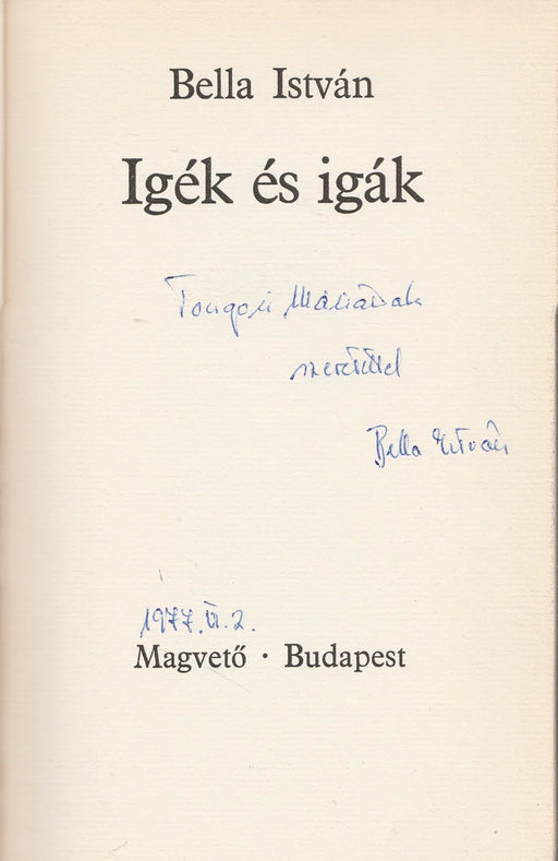 Igék és igák - Oskola Antikvárium