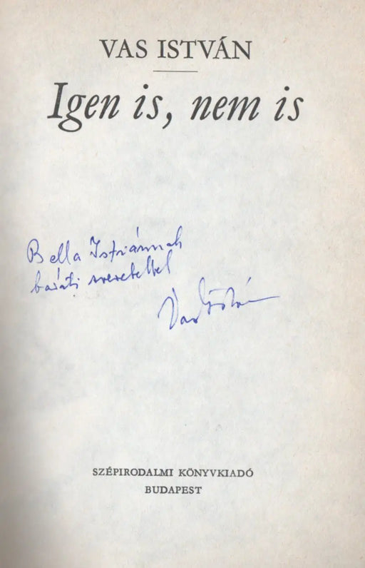 Igen is, nem is - Oskola Antikvárium