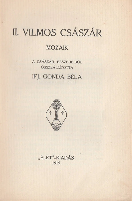 II. Vilmos császár - Oskola Antikvárium