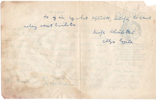Illyés Gyula eredeti kézzel írt levele - 1942. II. 15. - Oskola Antikvárium
