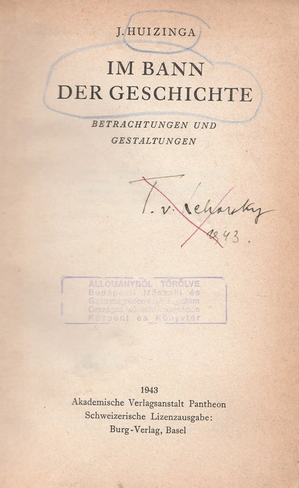Im Bann der Geschichte - Oskola Antikvárium
