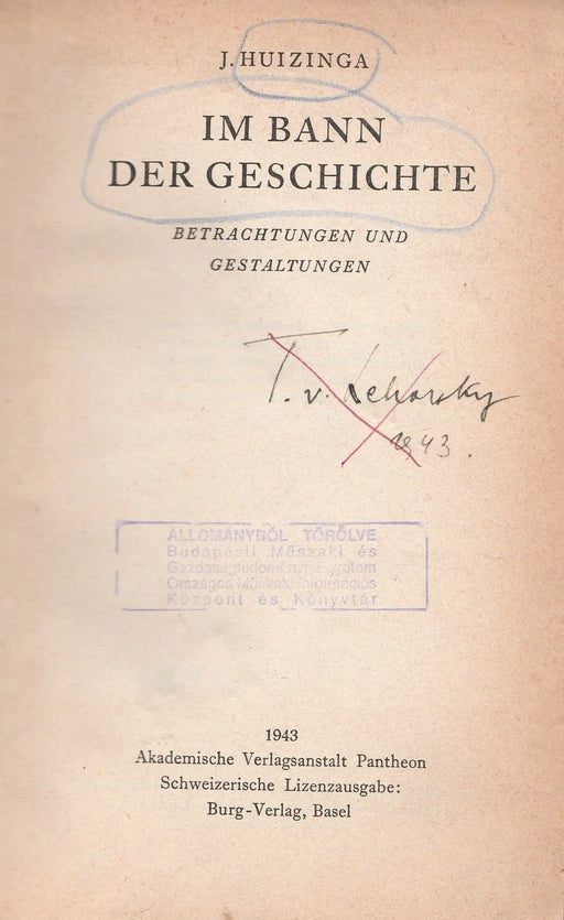 Im Bann der Geschichte - Oskola Antikvárium