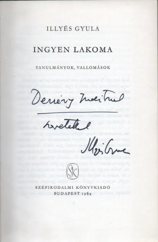 Ingyen lakoma I - II. - Oskola Antikvárium