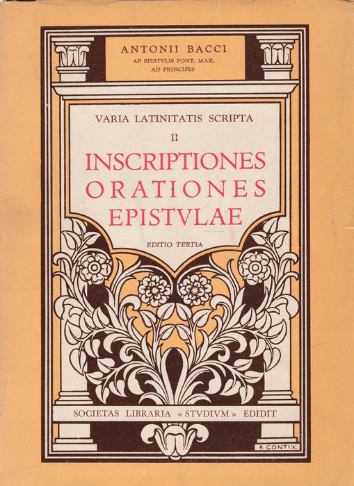 Inscriptiones, Orationes, Epistulae - Oskola Antikvárium