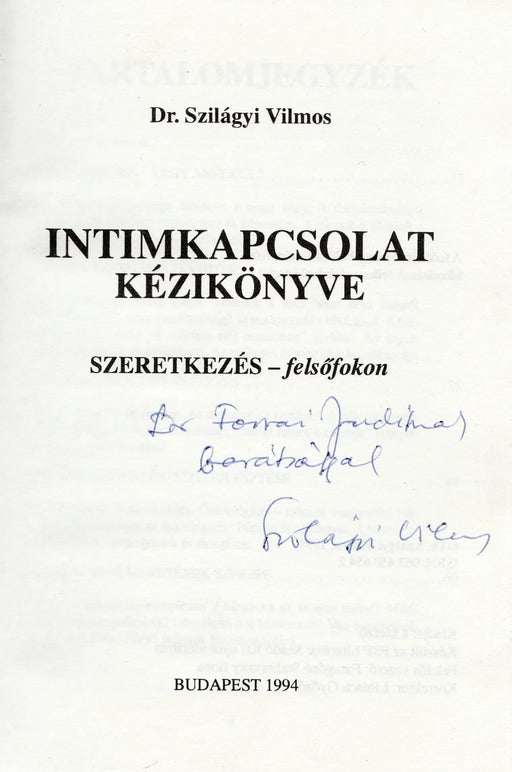 Intimkapcsolat kézikönyve - Oskola Antikvárium