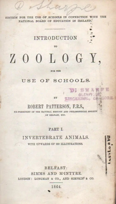 Introduction to Zoology for the Use of Schools I. - Oskola Antikvárium