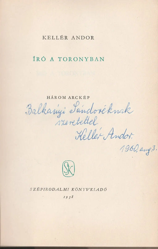 Író a toronyban - Oskola Antikvárium