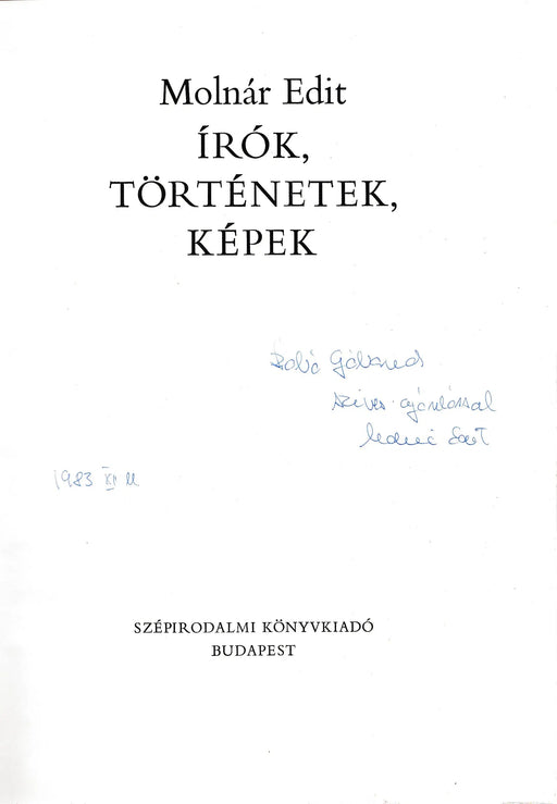 Írók, történetek, képek - Oskola Antikvárium