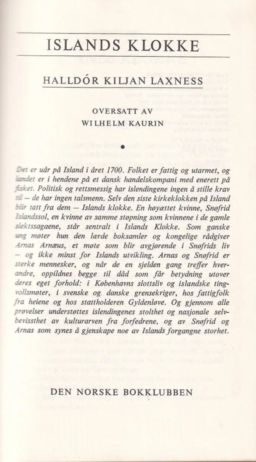 Islands klokke - Oskola Antikvárium