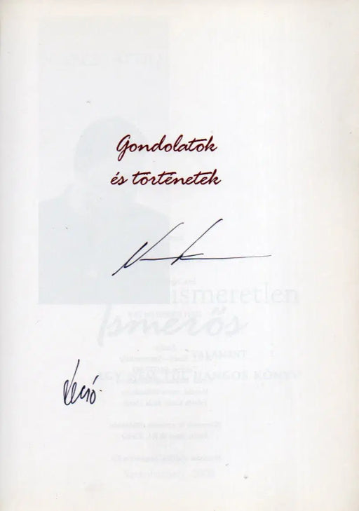 Ismeretlen ismerős - Oskola Antikvárium